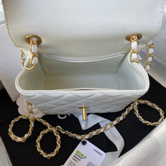 Chanel Retro White Gold Mini Bag