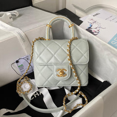 Chanel Matelasse 2 Way Top Handle Chain Bag