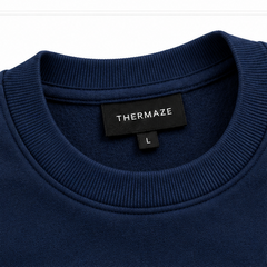 Thermaze Navy Blue Crewneck Sweatshirt
