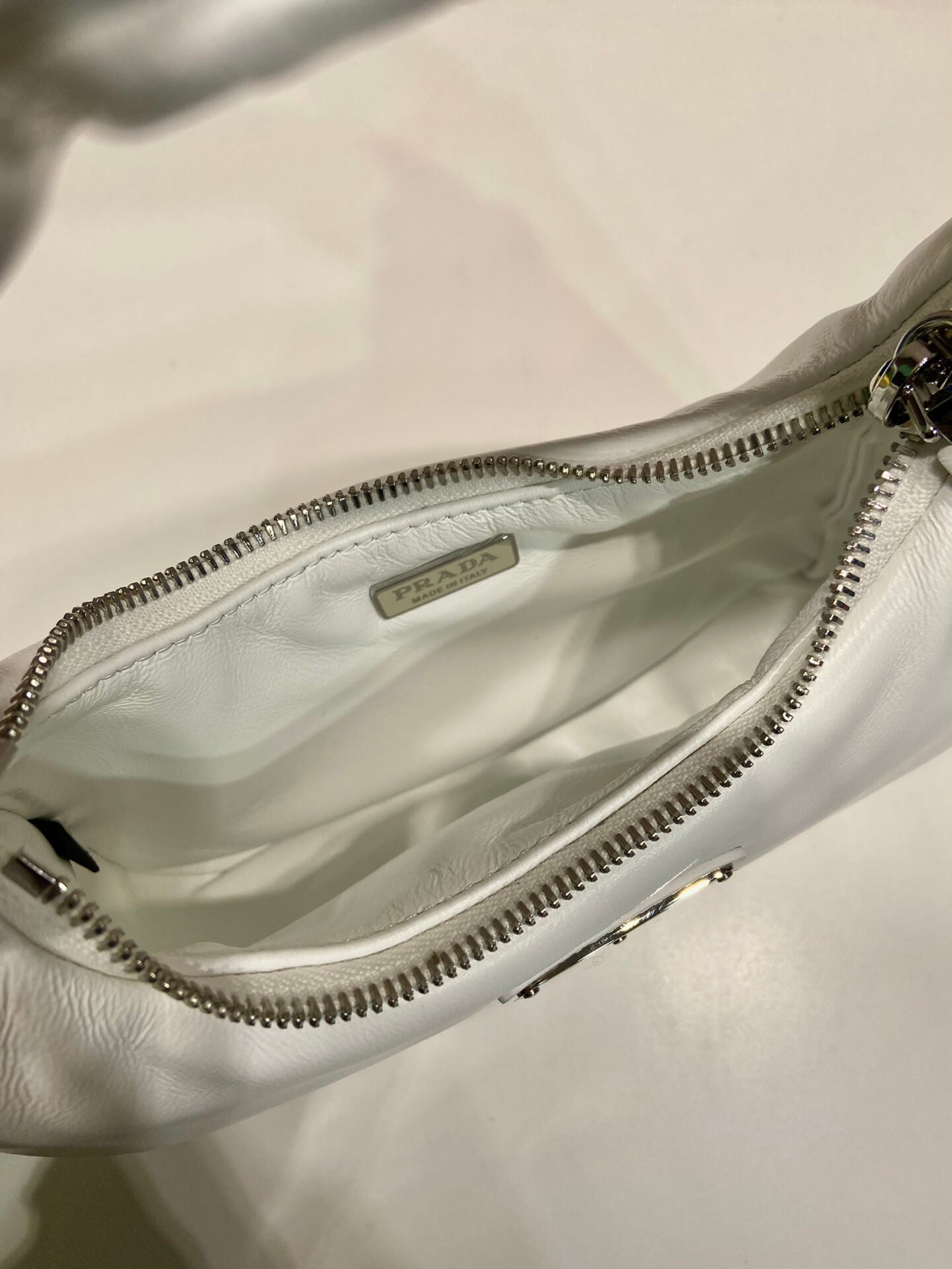 Prada Small Padded White Bag