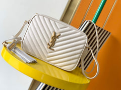 YSL Lou Camera White Bag
