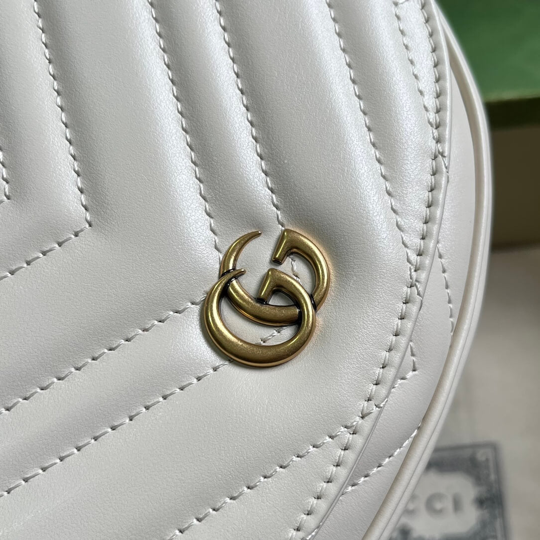 Gucci Mini GG Marmont Leather Shoulder Bag