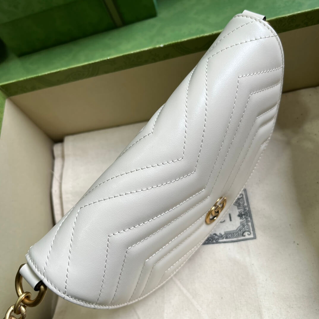 Gucci Mini GG Marmont Leather Shoulder Bag