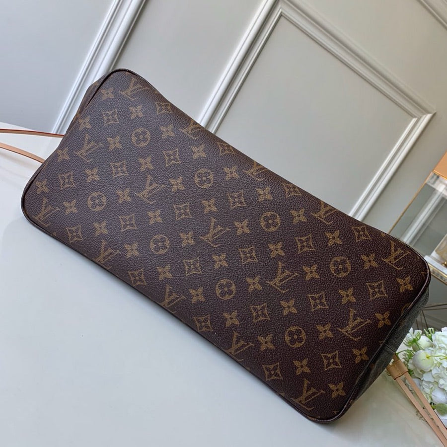 Louis Vuitton Neverfull GM Tote – M41181 Monogram Canvas, Red Interior