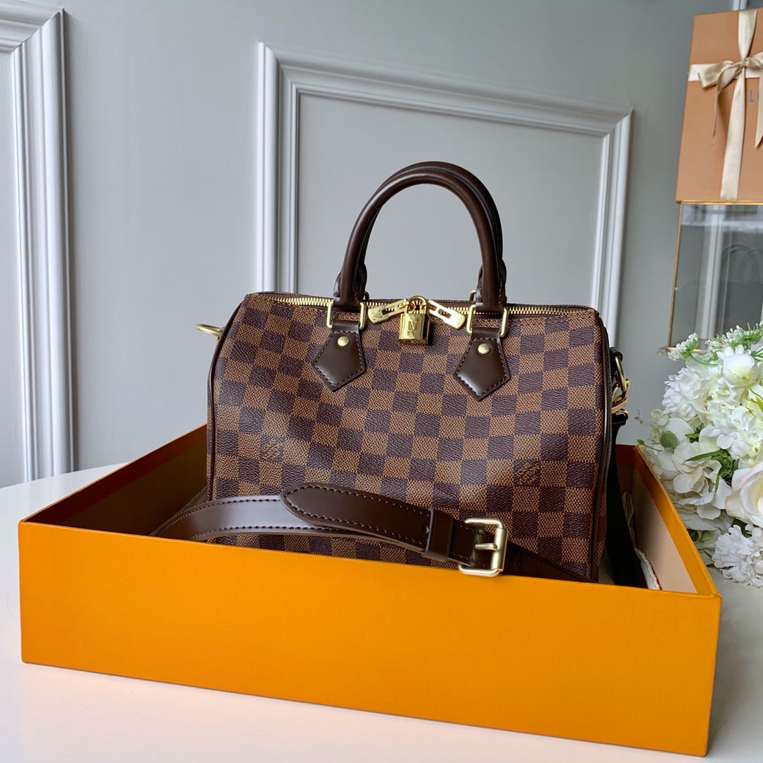 Louis Vuitton Speedy 25 – M41368 Damier Ebène Canvas