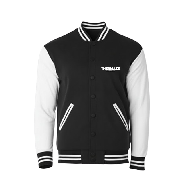 Thermaze Classic Varsity Jacket - Black Hover Image