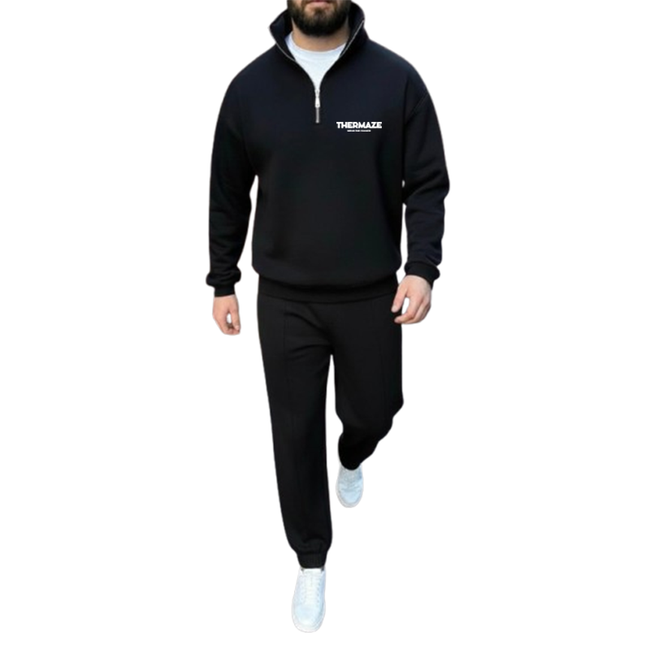 Thermaze Classic Tracksuit - Black Hover Image