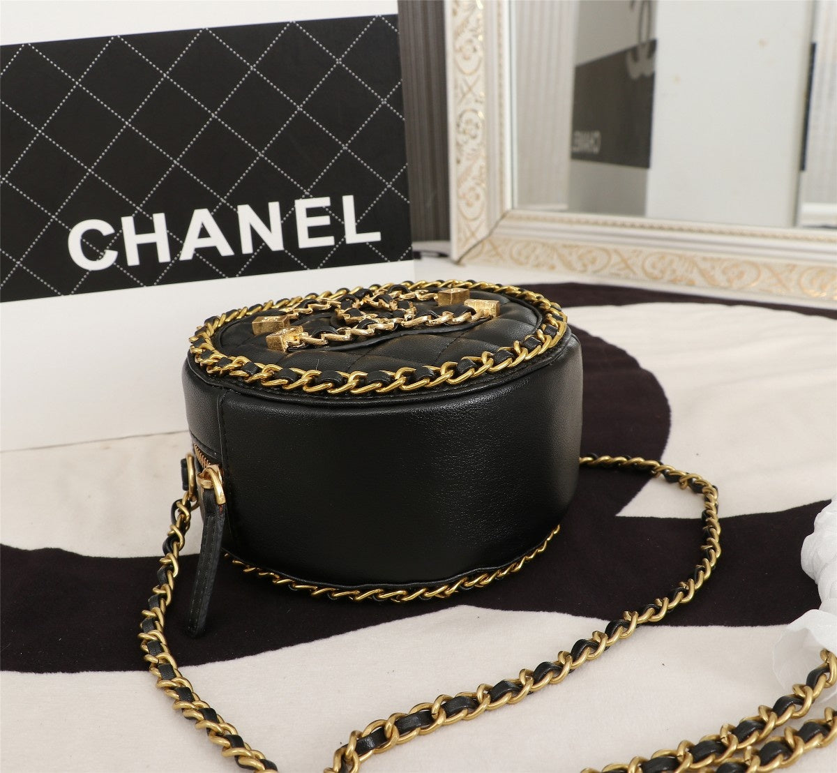 Chanel Round filigree Crossbody Bag