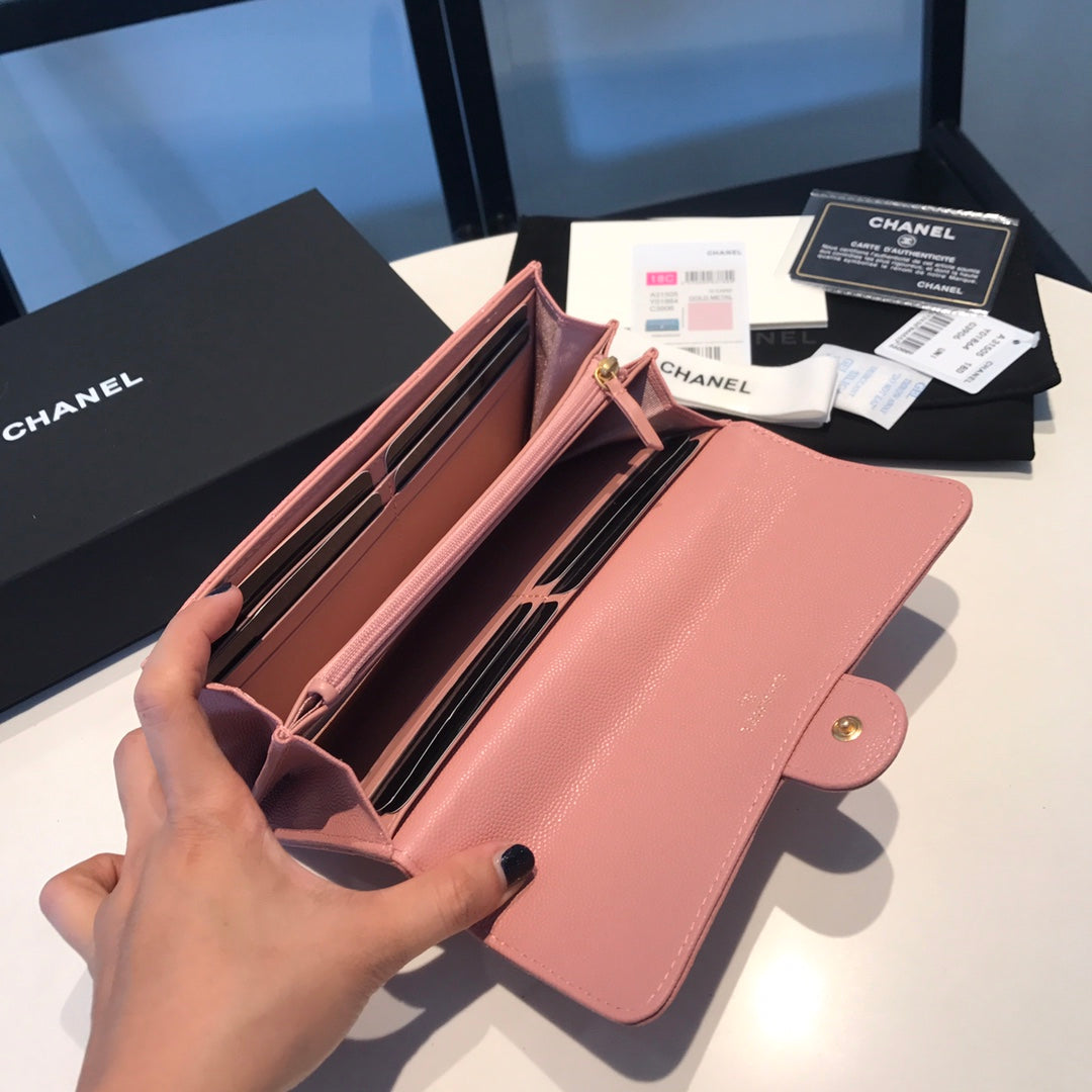 Chanel Rhombic Two-Fold Flap Wallet