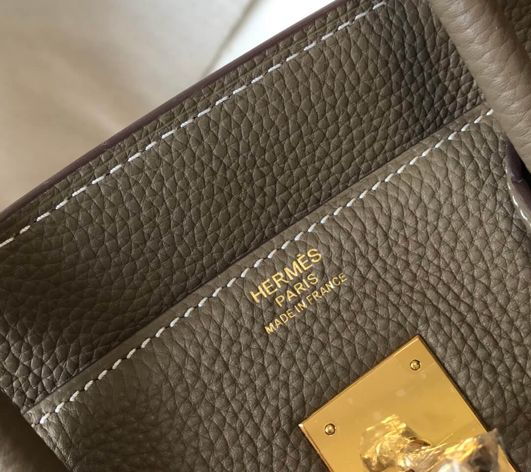 Hermes Birkin Elephant Gray Bag