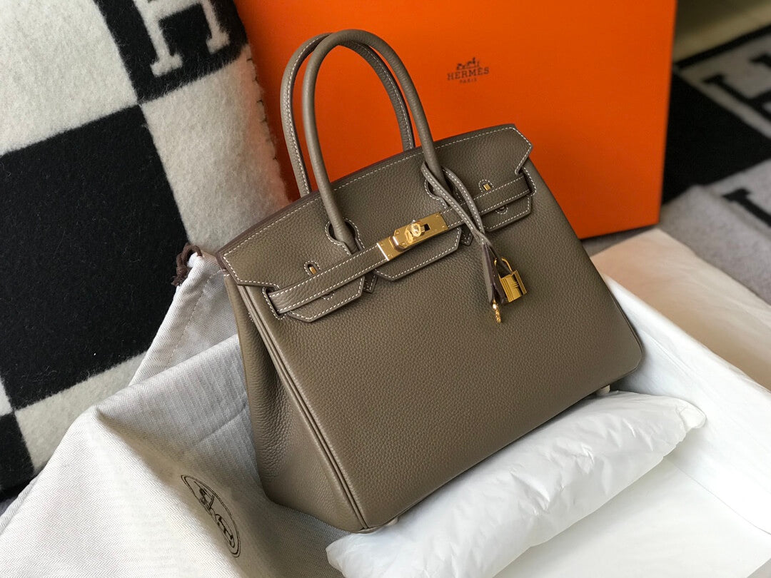 Hermes Birkin Elephant Gray Bag