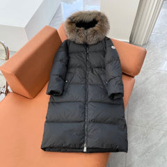 Moncler Winter Latest Hooded Long Down Jacket