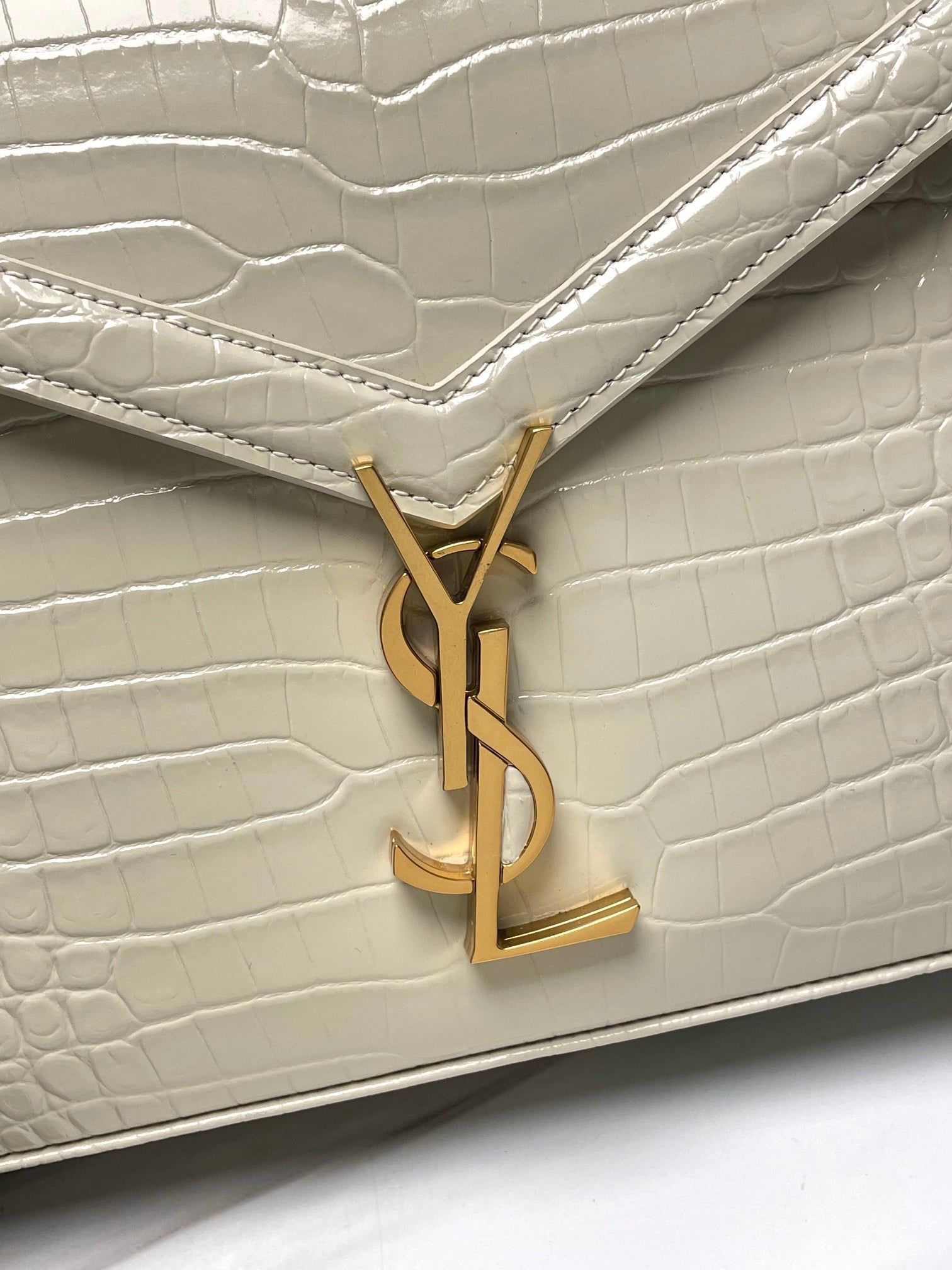 YSL Cassandra Crocodile Leather Bag