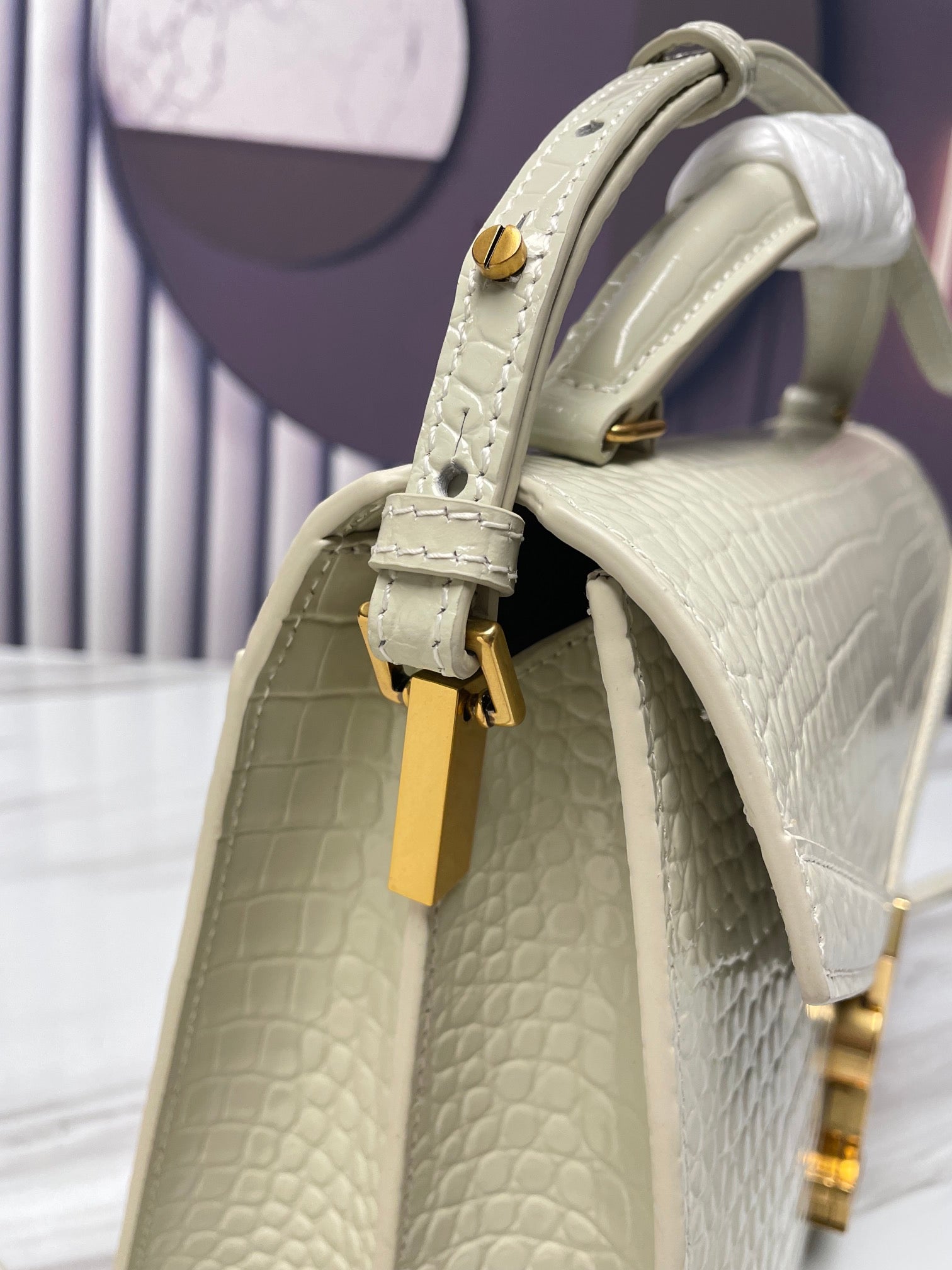 YSL Cassandra Crocodile Leather Bag
