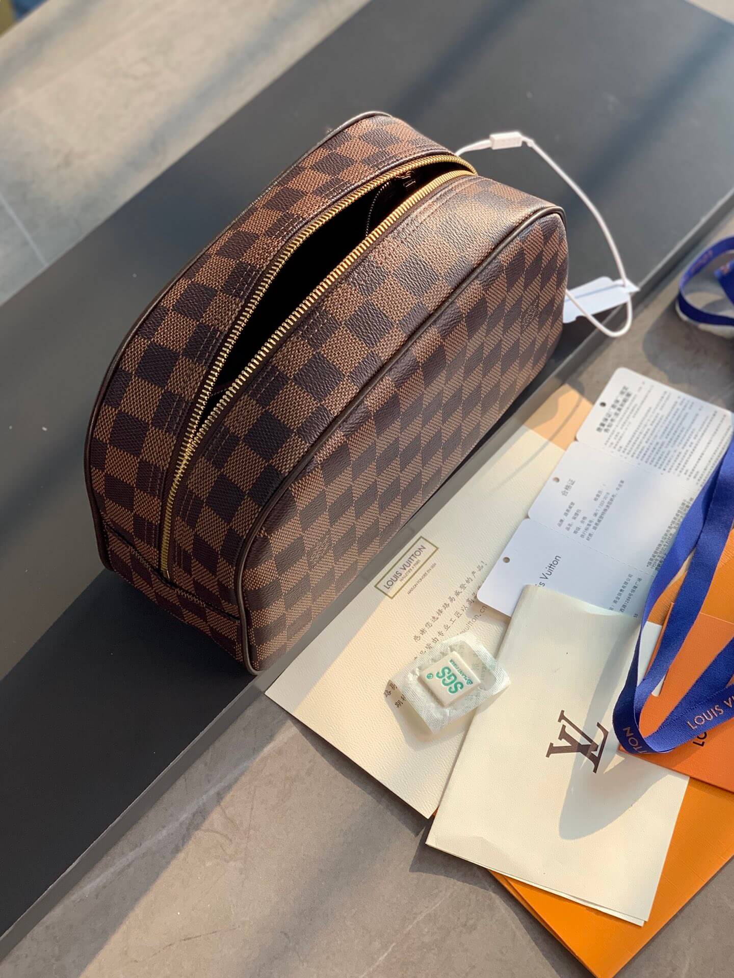 LV Damier Canvas Toilet Bag