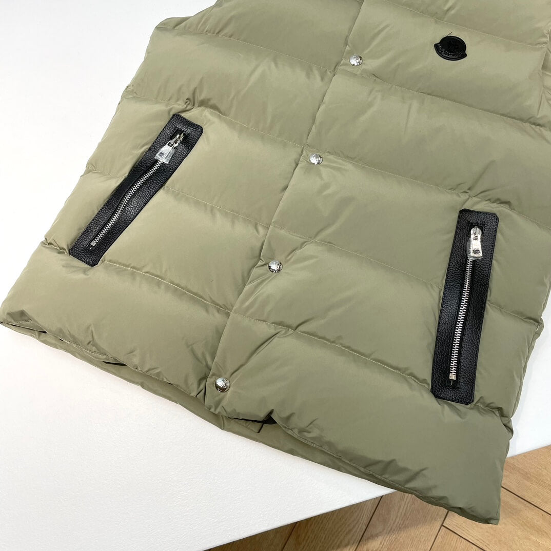 Moncler Sleeveless Green Down Vest New Arrivals 2023