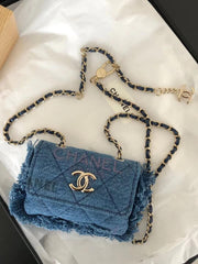 Chanel Graffiti Denim Pocket Back Bag