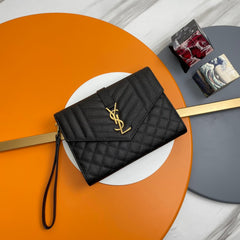 YSL Caviar Clutch New Arrival
