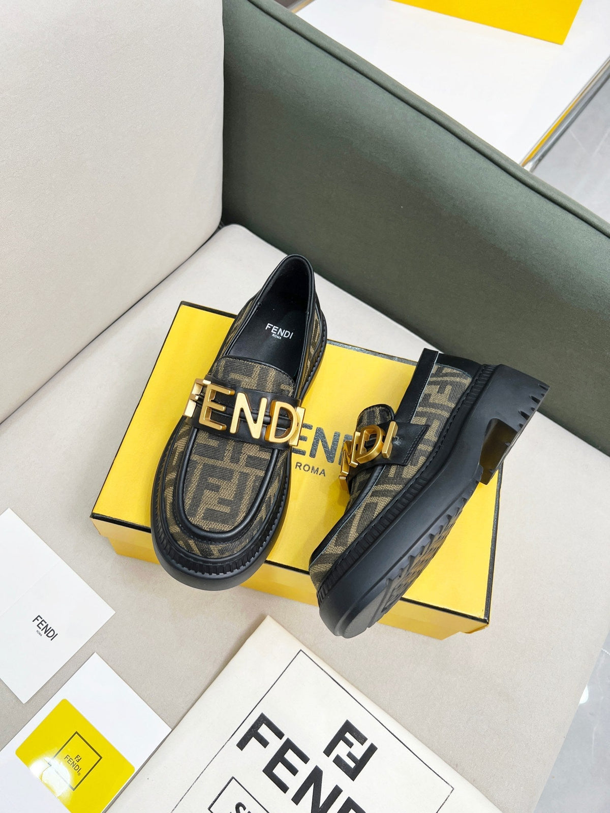 FENDI New Thick-Soled Martin Boots