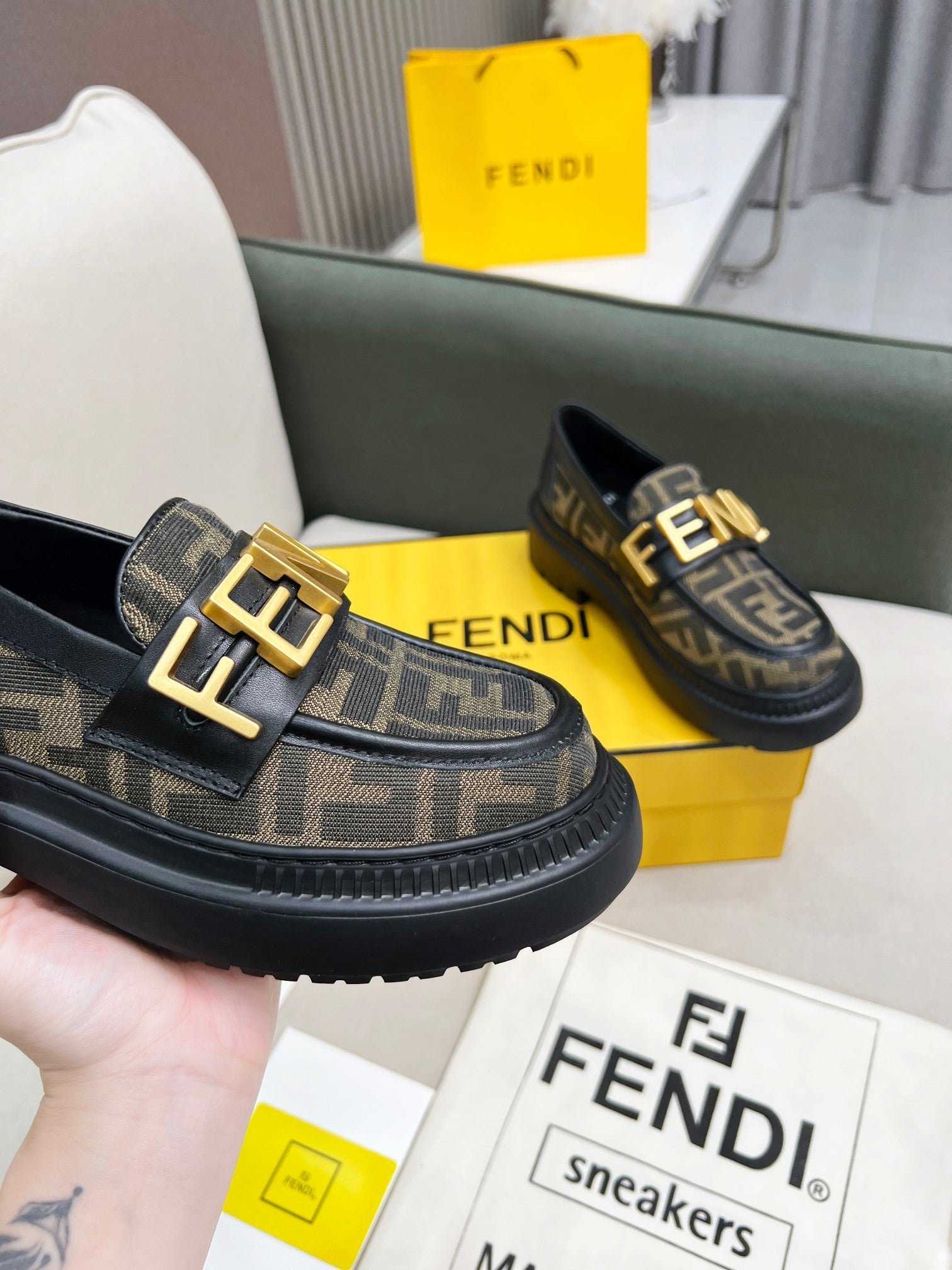 FENDI New Thick-Soled Martin Boots