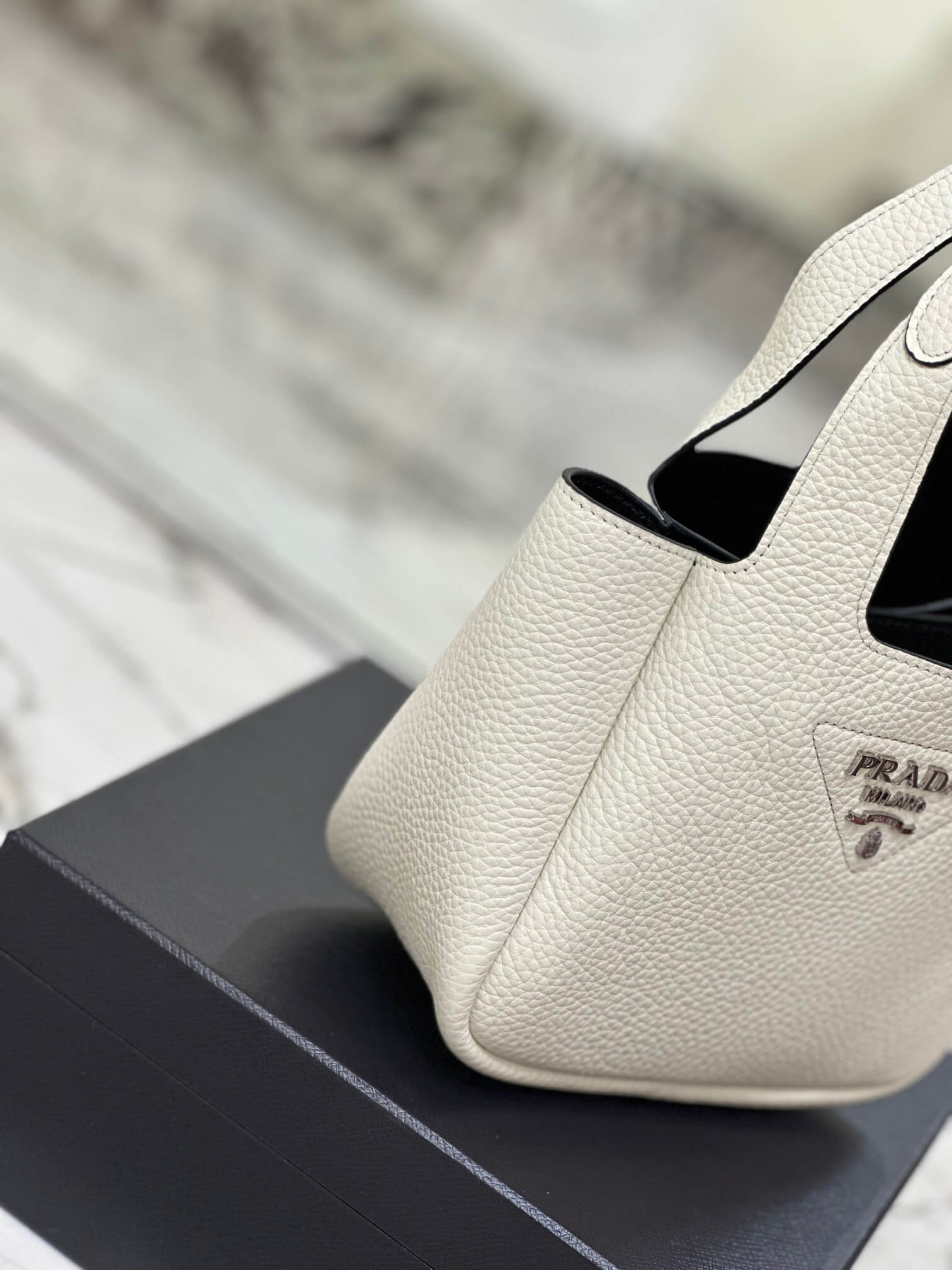 Prada Basket Bucket Bag