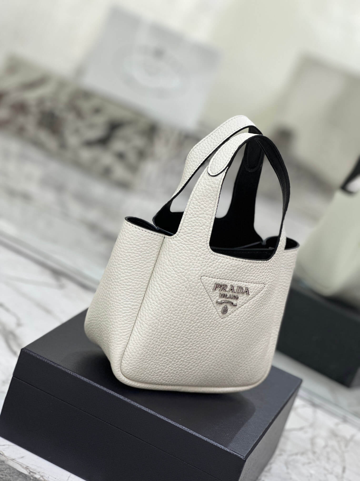 Prada Basket Bucket Bag