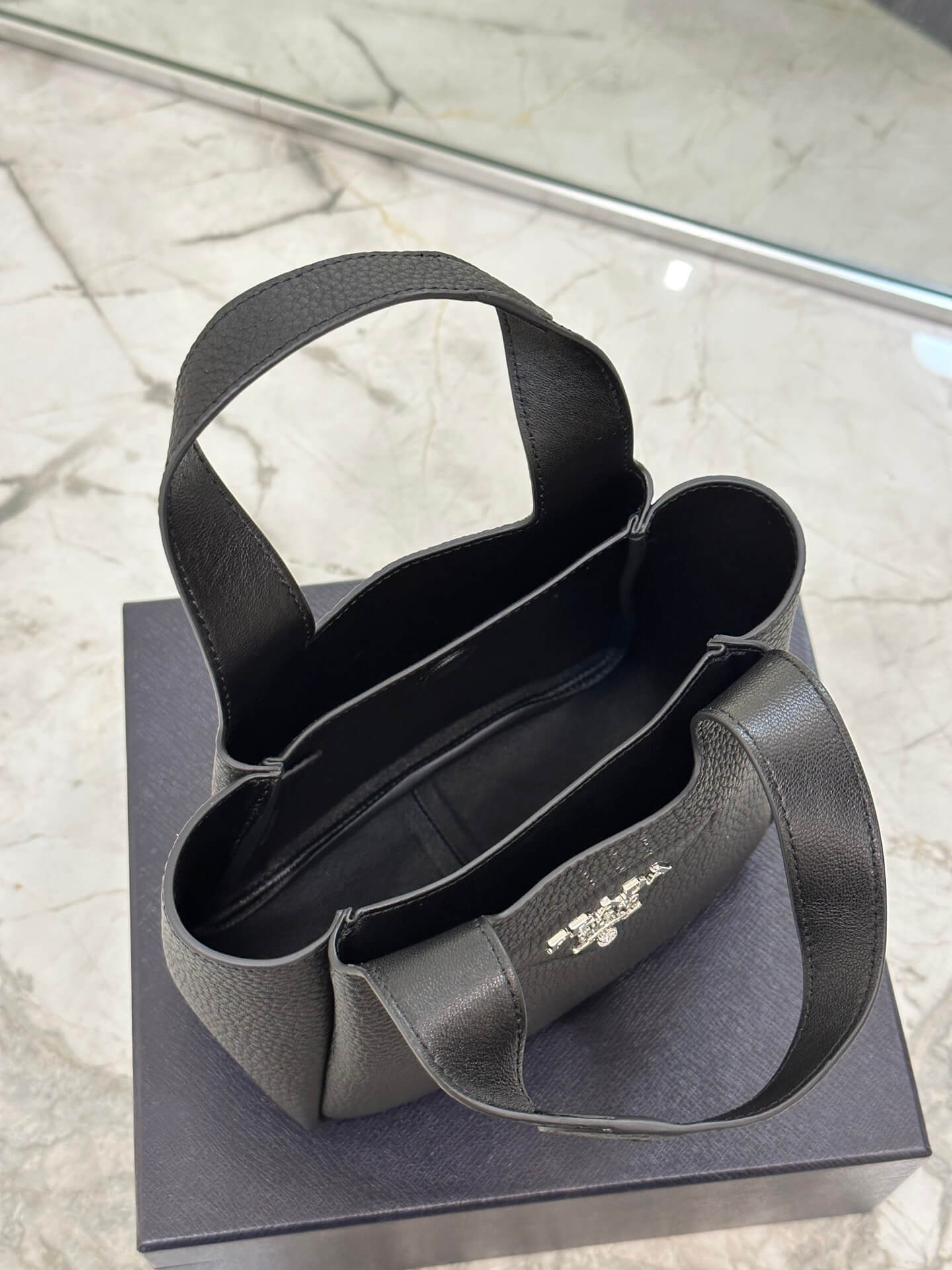 Prada Basket Bucket Bag