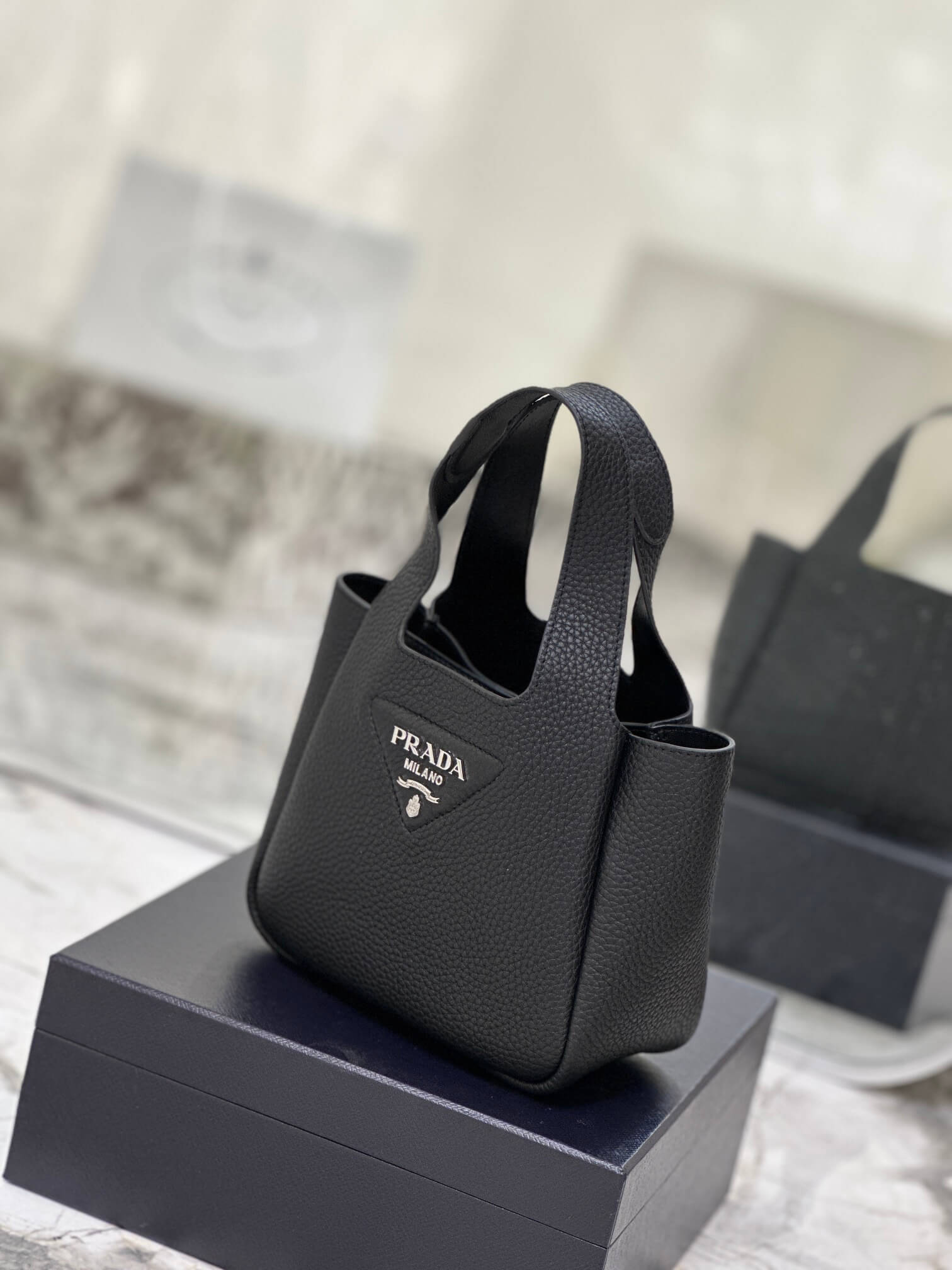 Prada Basket Bucket Bag