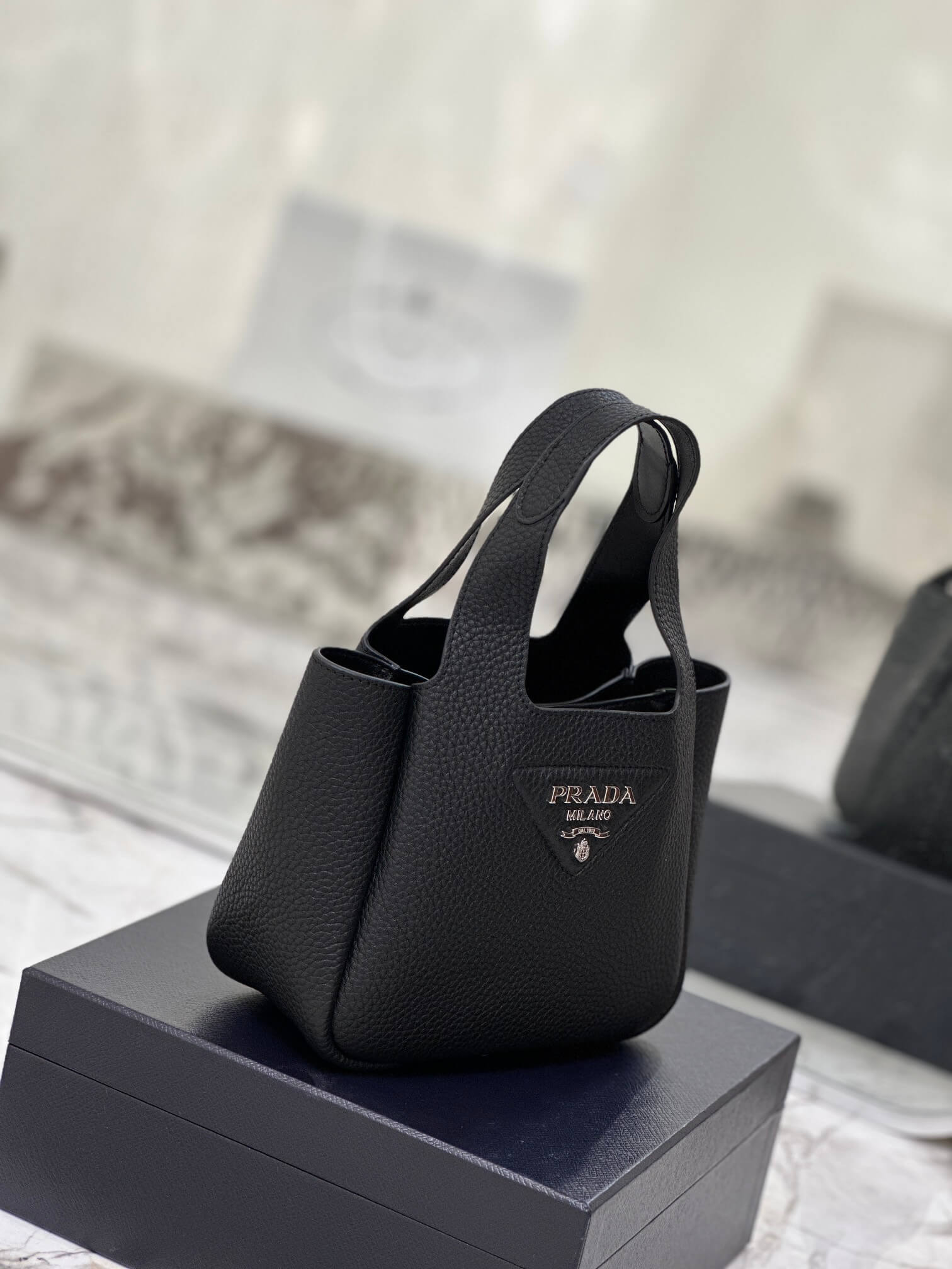 Prada Basket Bucket Bag