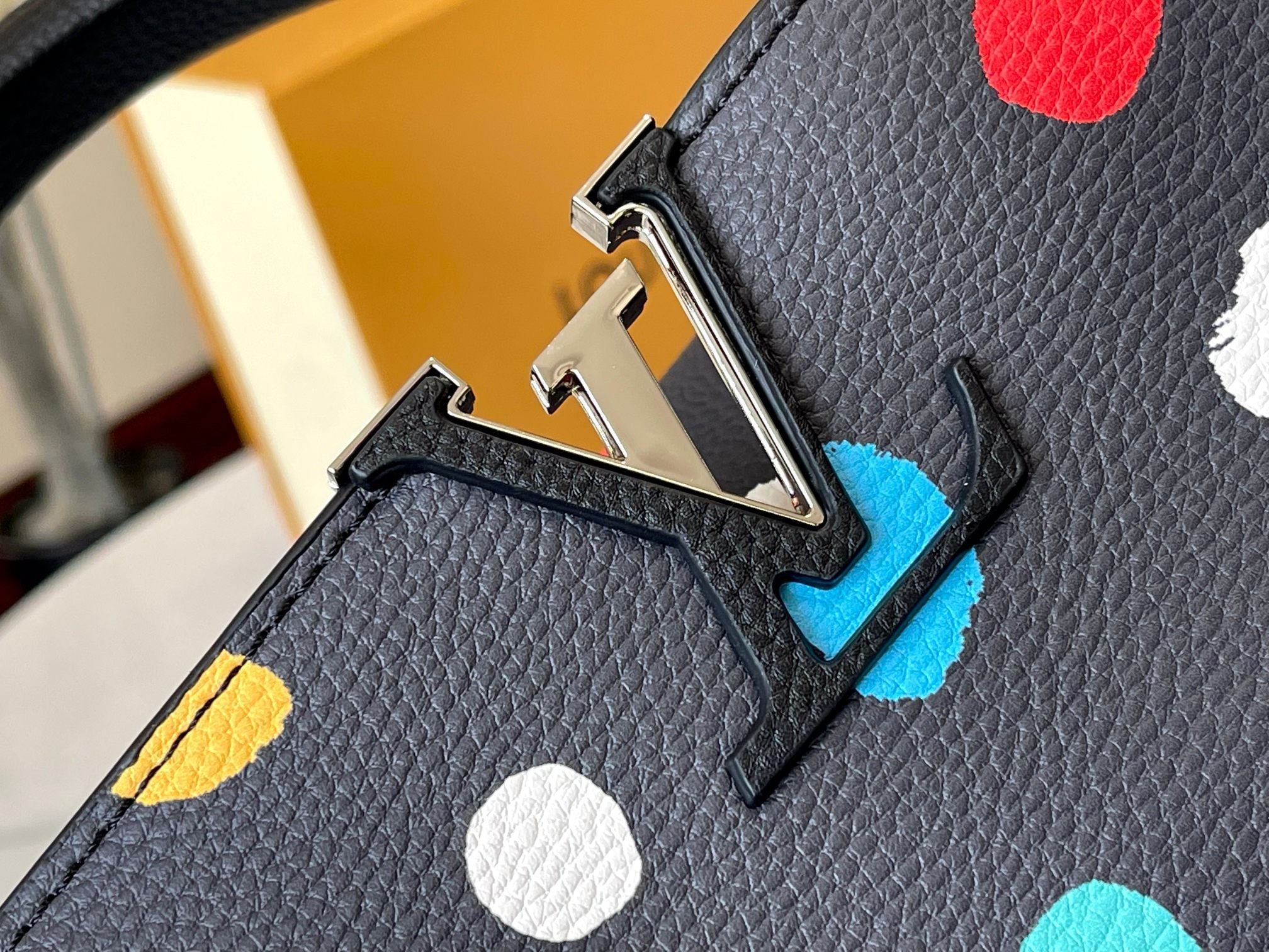 LV Capucines Polka Dot Bag
