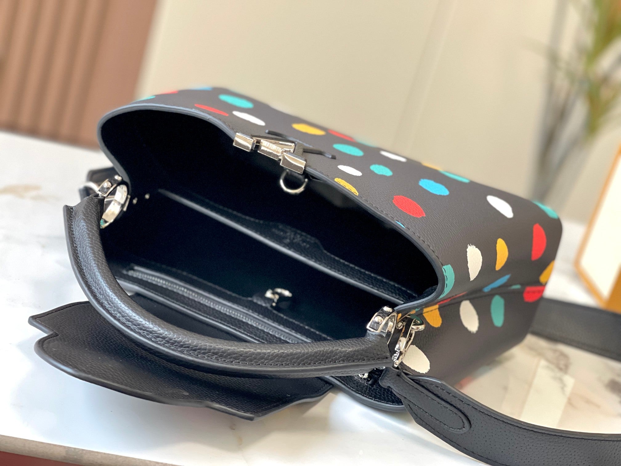 LV Capucines Polka Dot Bag