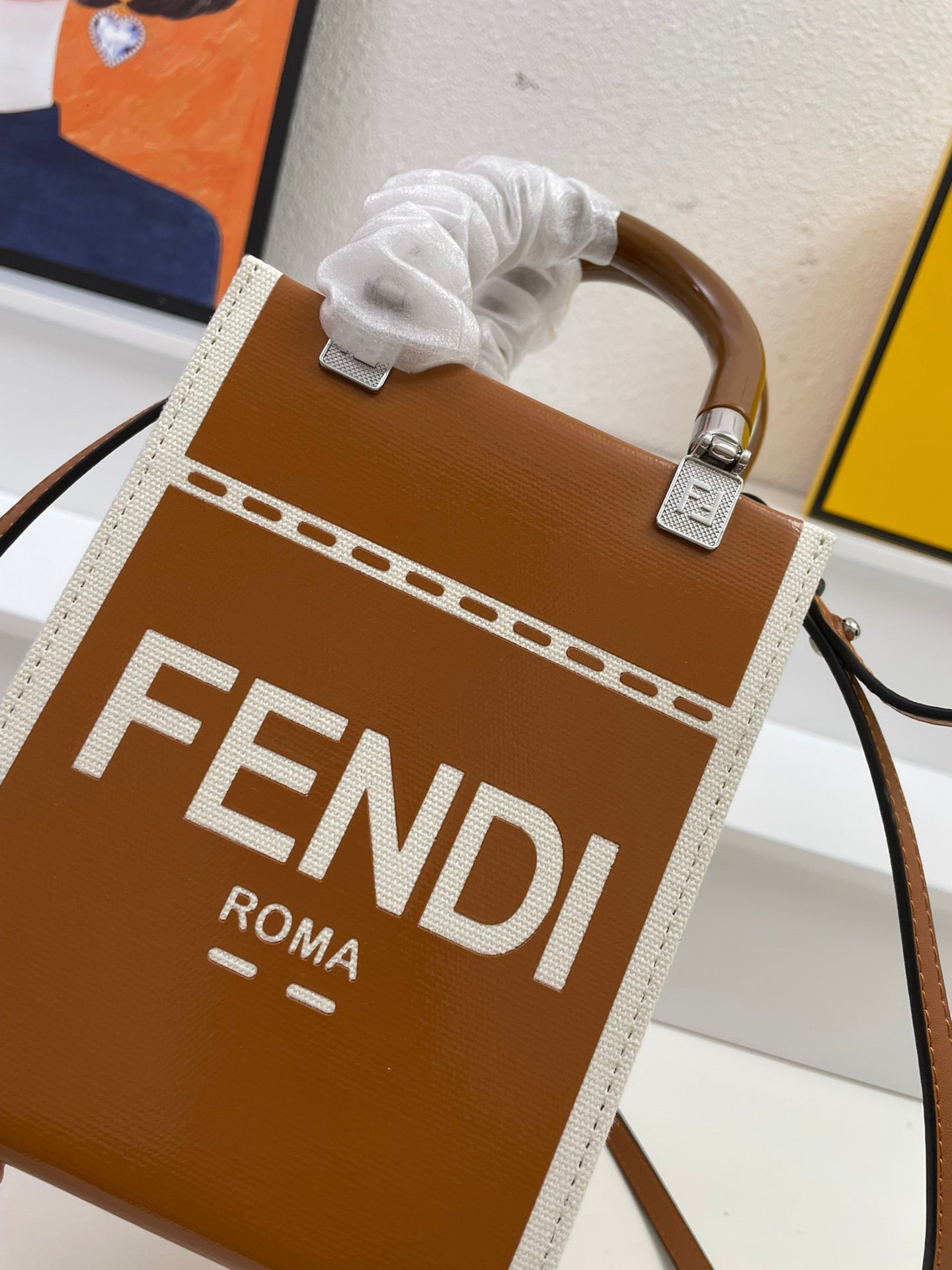 Fendi Sunshine Mini Tote Bag