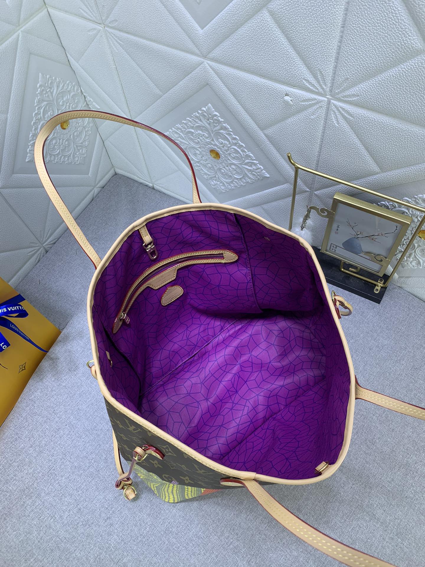 LV Neverfull Pumpkin Bag