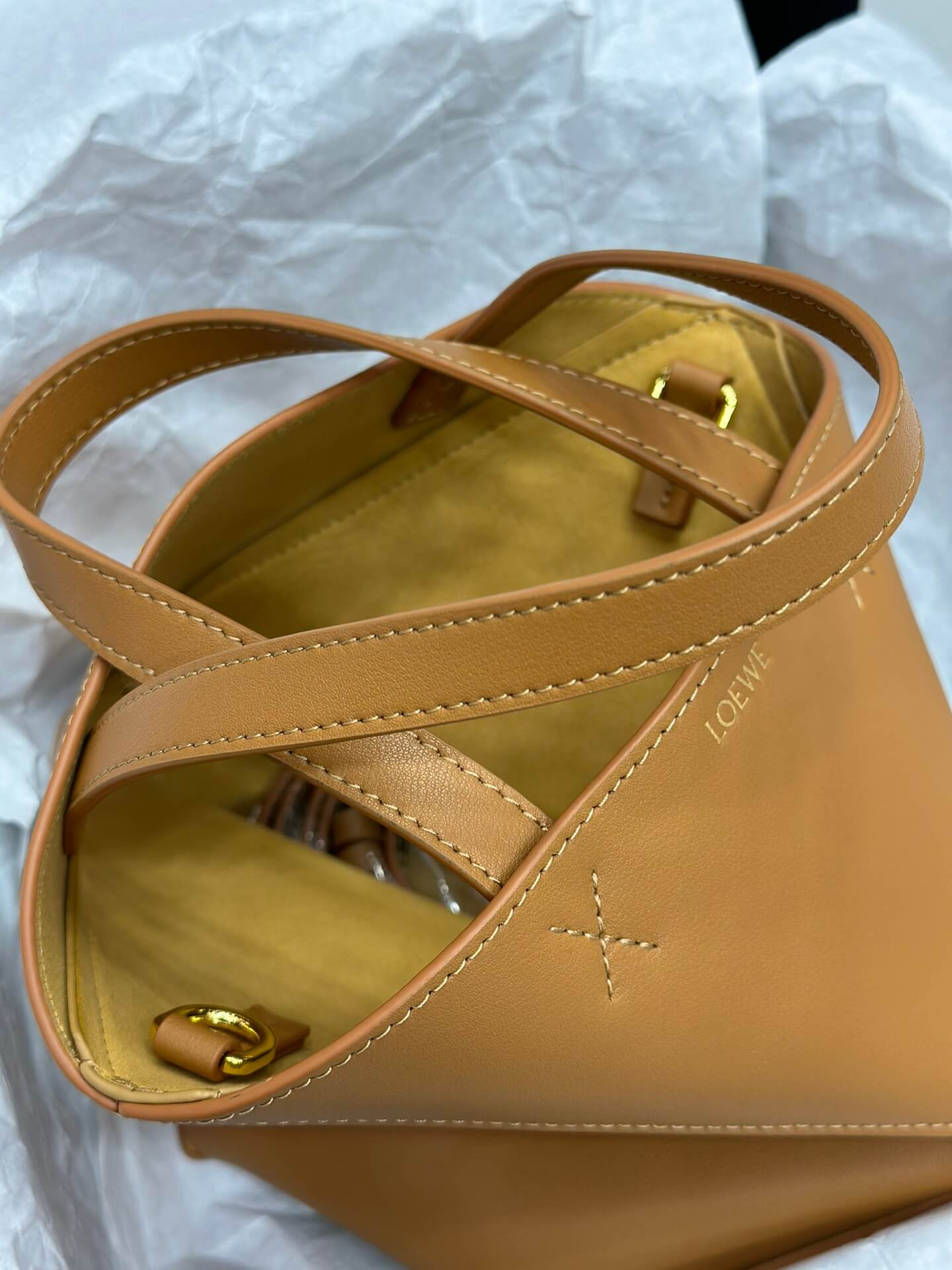 Loewe Puzzle Fold Bag in Brown