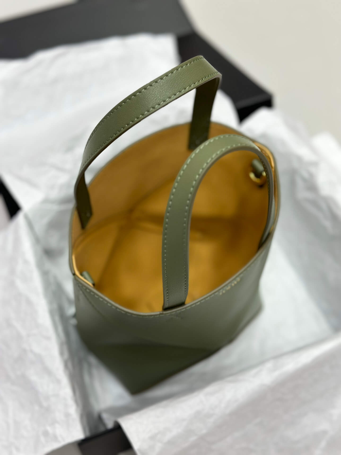 Loewe Puzzle Fold Bag in Green
