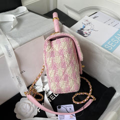 Chanel Matelasse 2 Way Top Handle Chain Bag
