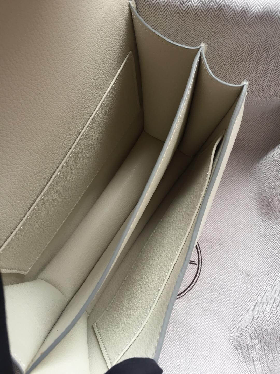 Hermes Constance White Bag