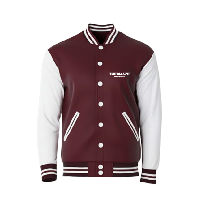 Thermaze Classic Varsity Jacket - Brown Hover Image