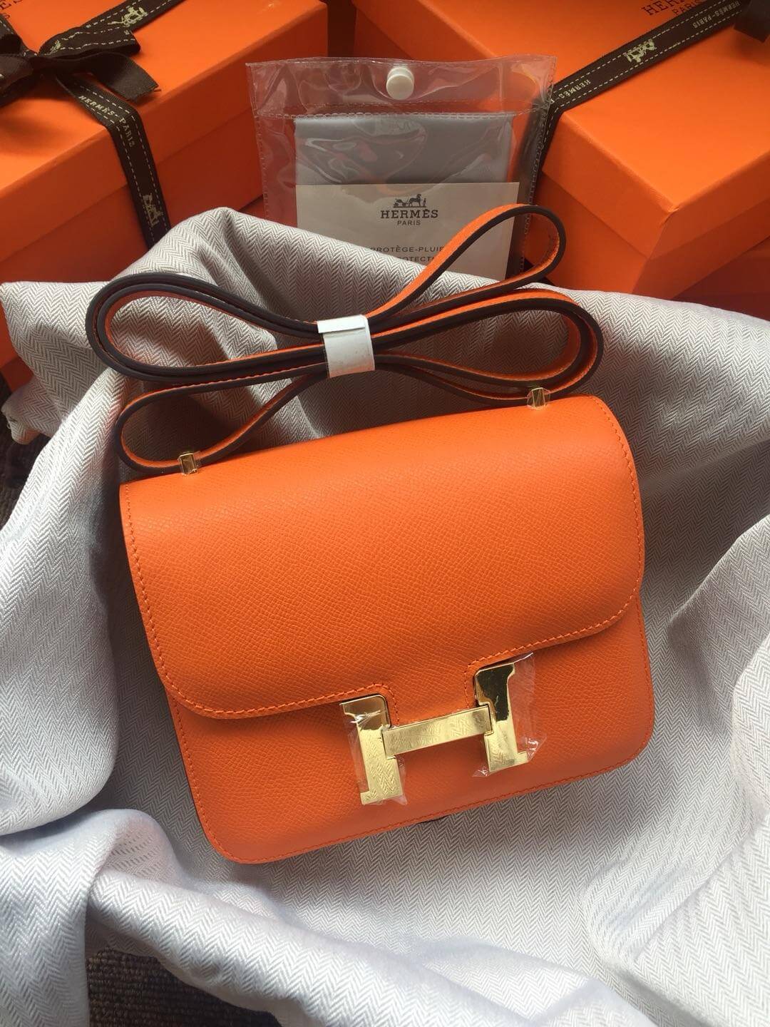 Hermes Constance Orange Bag
