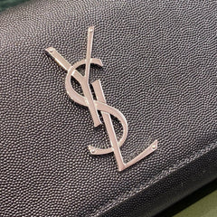 YSL Kate Black Bag Silver Hardware