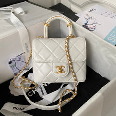 Chanel Matelasse 2 Way Top Handle Chain Bag