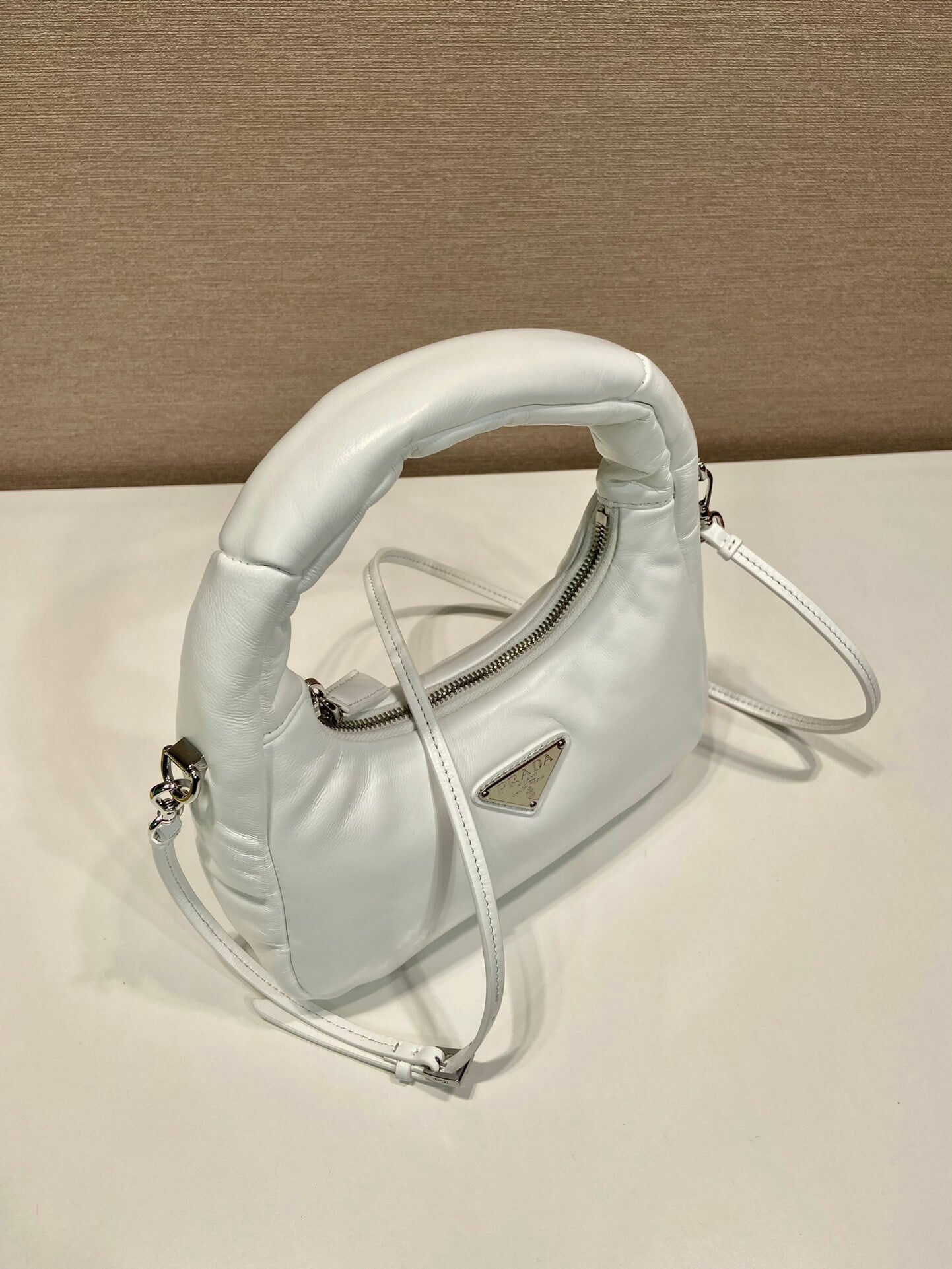 Prada Small Padded White Bag