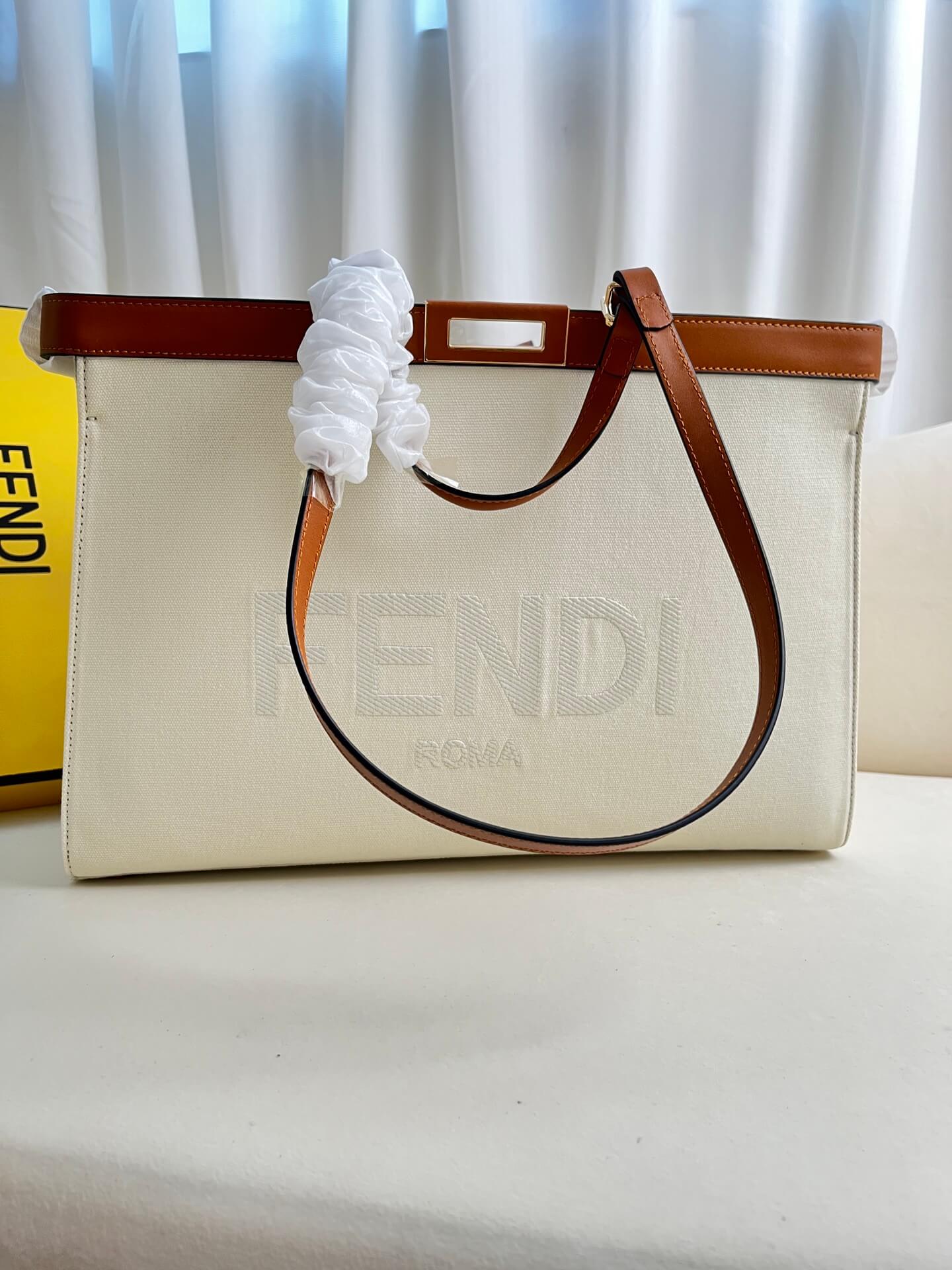 Fendi X-Tote Bag In Canvas Bag