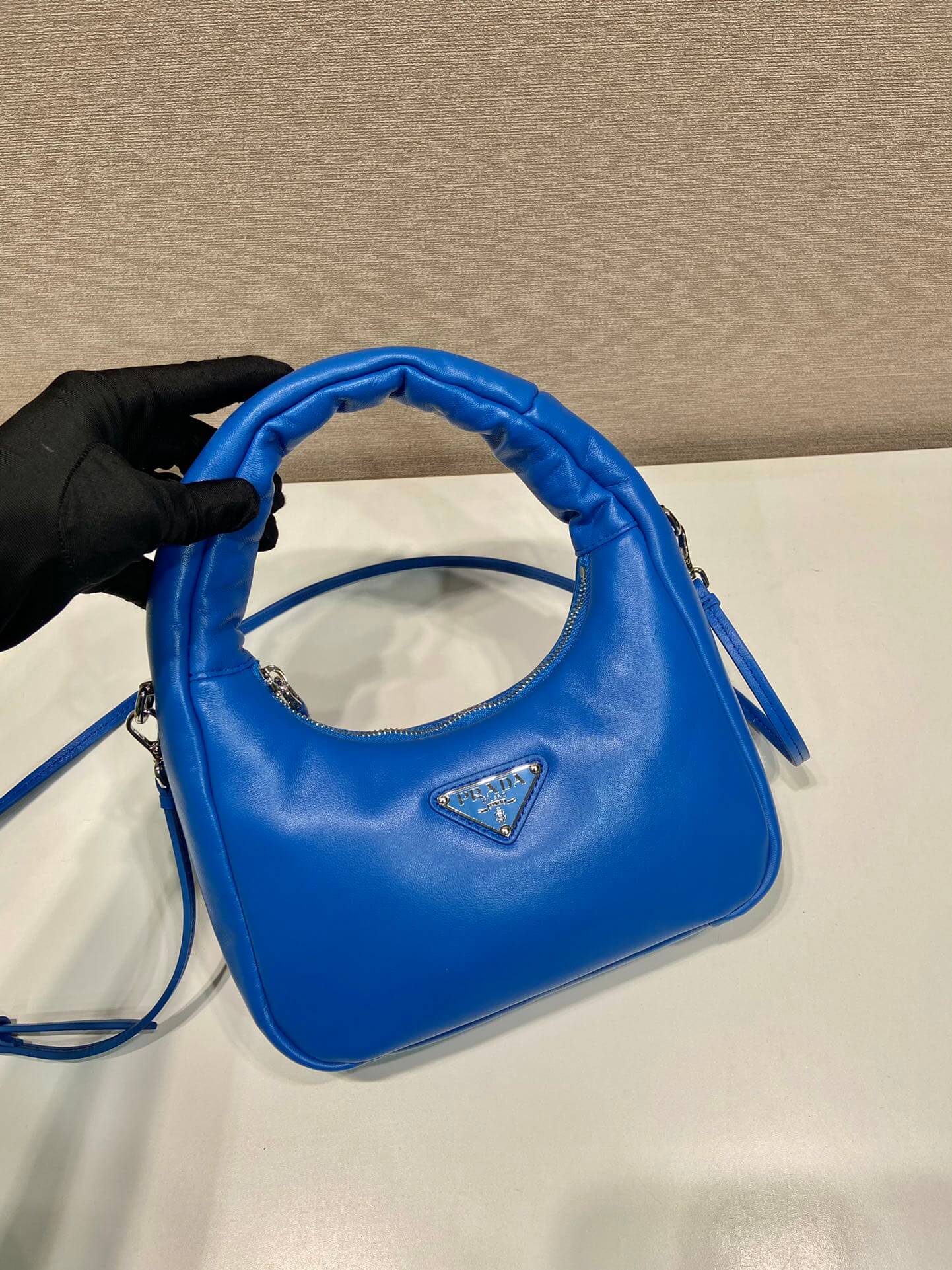 Prada Small Padded Blue Bag