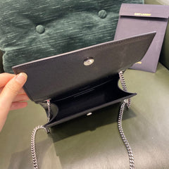 YSL Kate Black Bag Silver Hardware