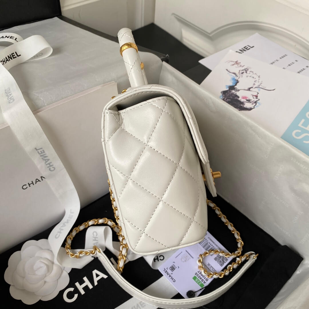 Chanel Matelasse 2 Way Top Handle Chain Bag