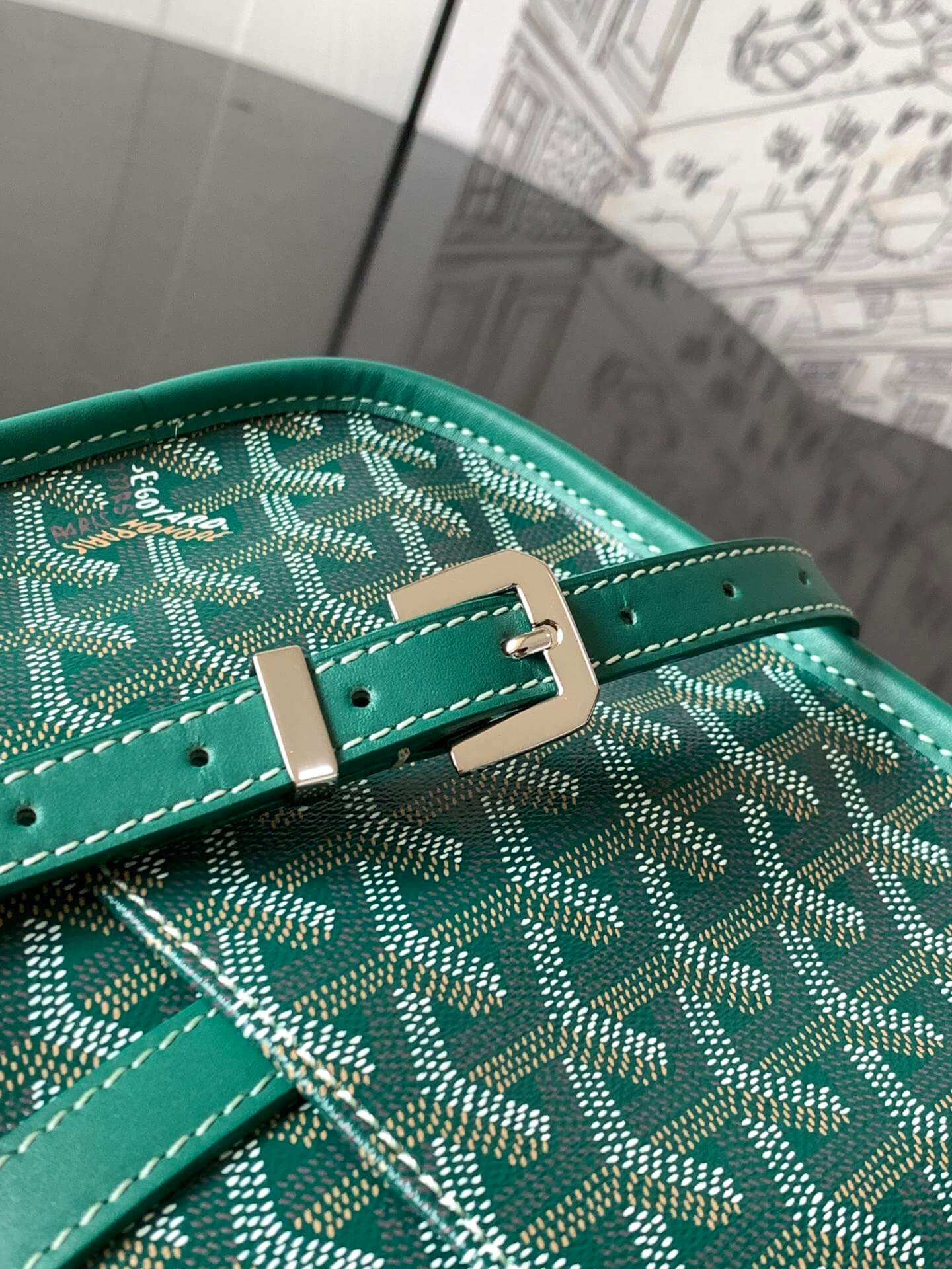 Goyard Belvedere PM Green Bag