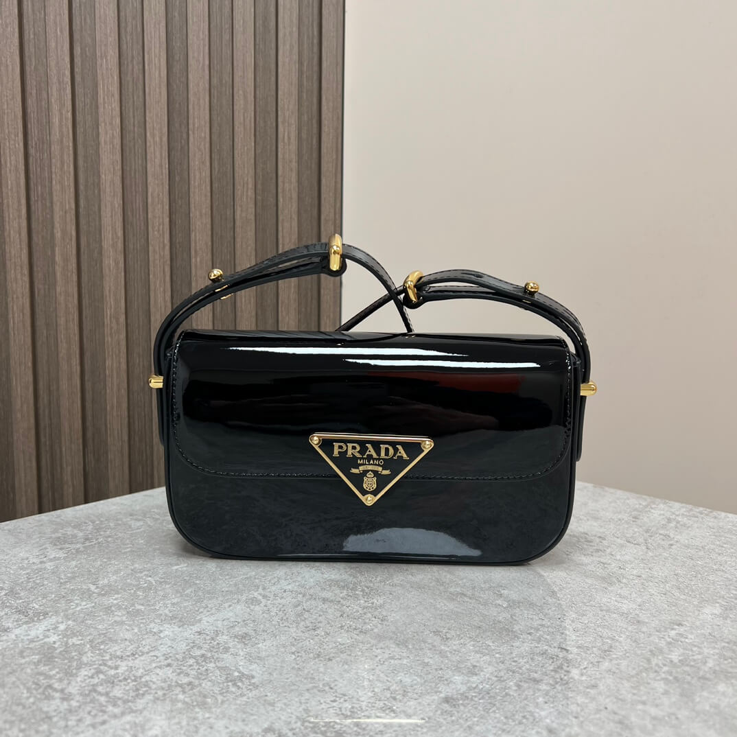 Prada Embleme Saffiano Shoulder Bag