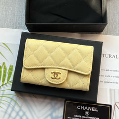 CHANEL Caviar Card Holder Wallet
