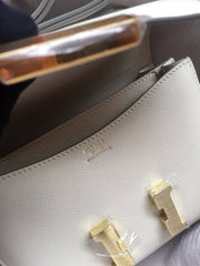 Hermes Constance White Bag